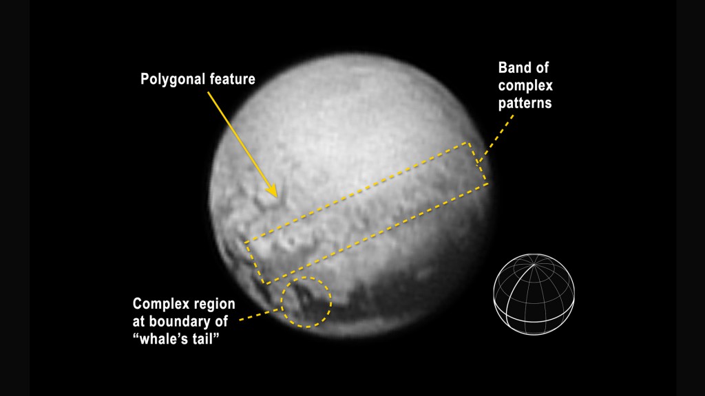 Foto tomada con la New Horizons’ Long Range Reconnaissance Imager