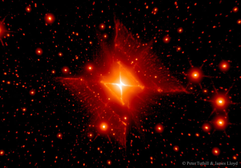 MWC 922: La nebulosa del cuadrado rojo Crédios de la imagen & Copyright: Peter Tuthill (Sydney U.) & James Lloyd (Cornell) 